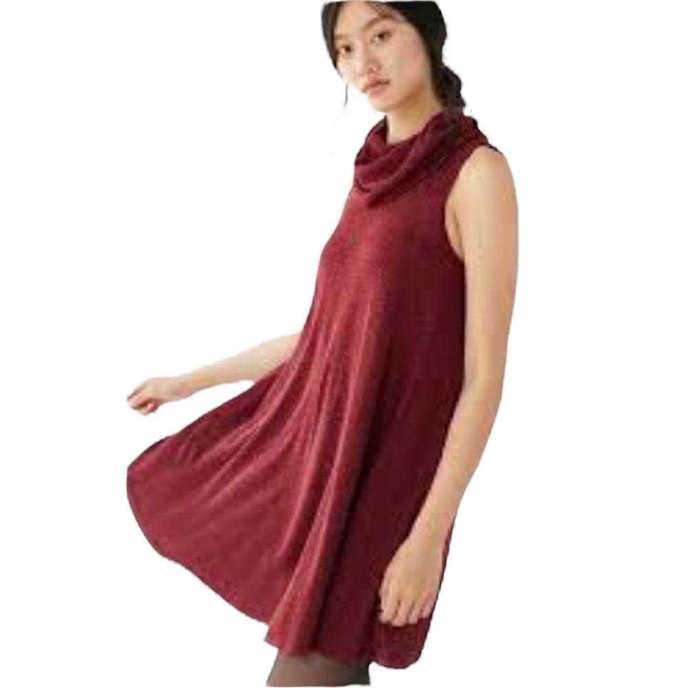 Urban Outfitters BDG cowl neck swing dress burgundy size medium